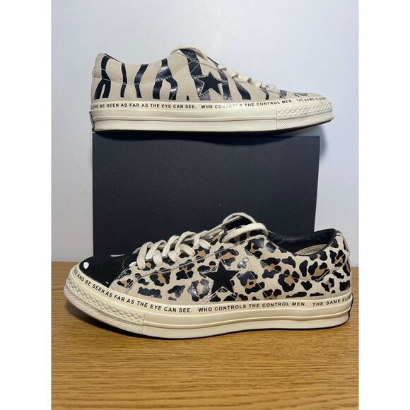 Converse X Brain Dead One Star OX Low Top Shoe Black-White Men's Size 9 - Picture 1 of 7